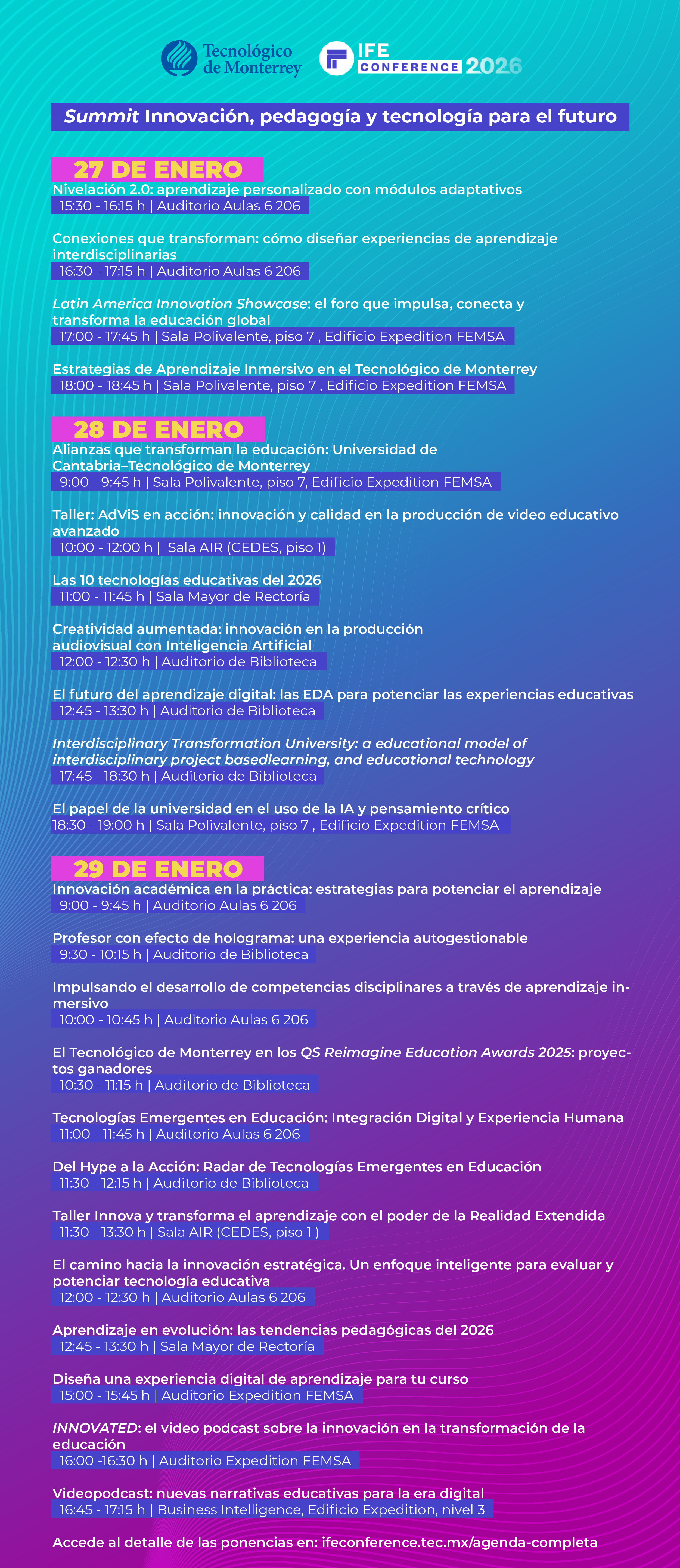 Agenda panel de innovación educativa