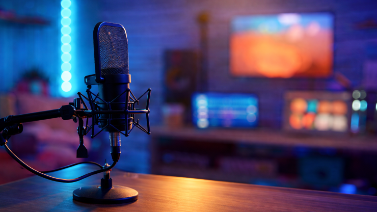 Microfono y computadora